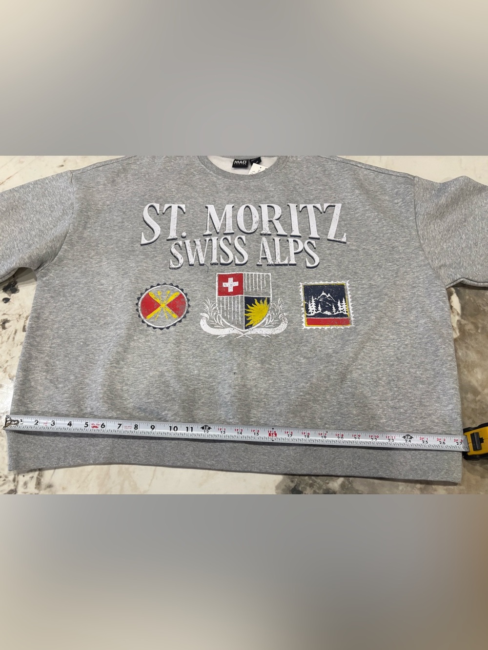 MAD Engine Light Grey Logo Crewneck Sweatshirt - Picture 10 of 11
